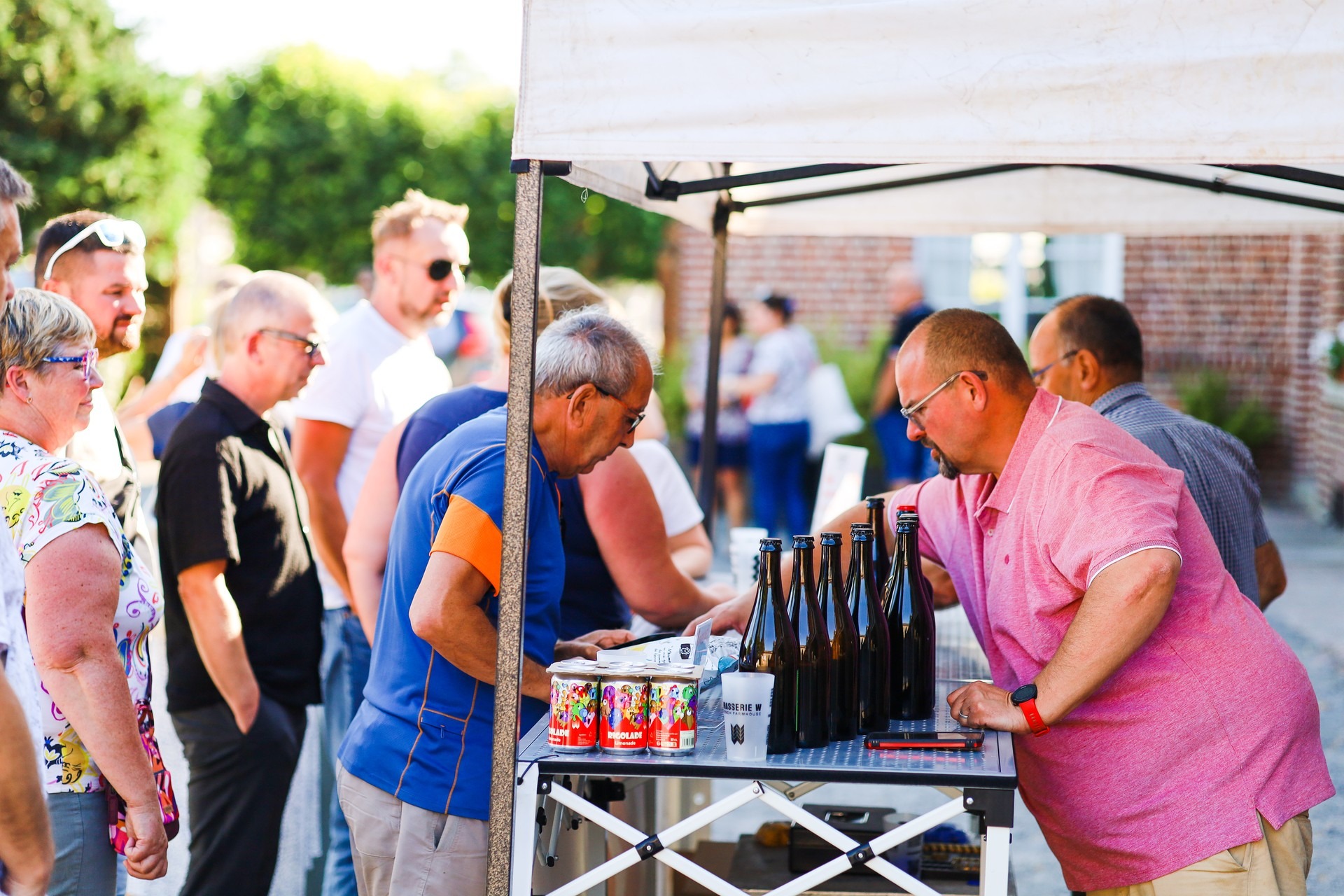 Vente de bières à la ferme
